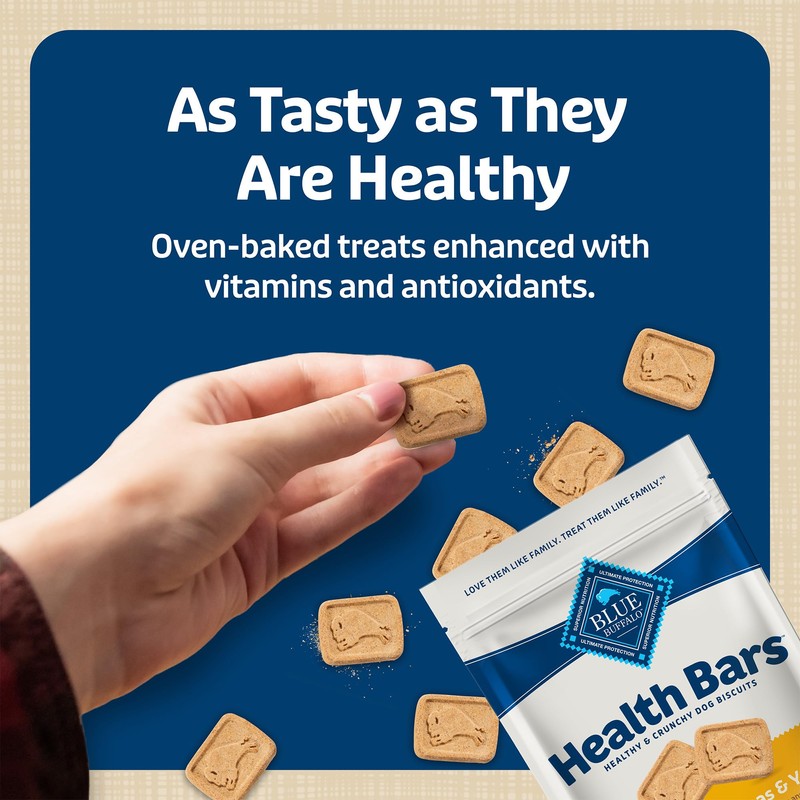 Blue Buffalo Health Bars Crunchy Dog Biscuits, Oven-baked Dog Treats