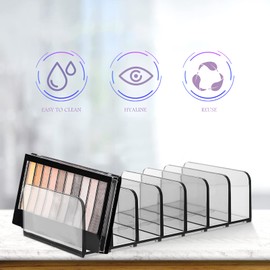 OSALADI Cosmetic Storage Box Drawer Organizer for Desk Tray Makeup Pallete Vanity Tray Blush Palette Highlighter Palette Makeup Palette Drawer Tray Makeup Organizer Stand Manager Make up