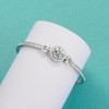 Moissanite Bracelet for Women Sterling Silver Bangle Bracelets Moissanite Diamond