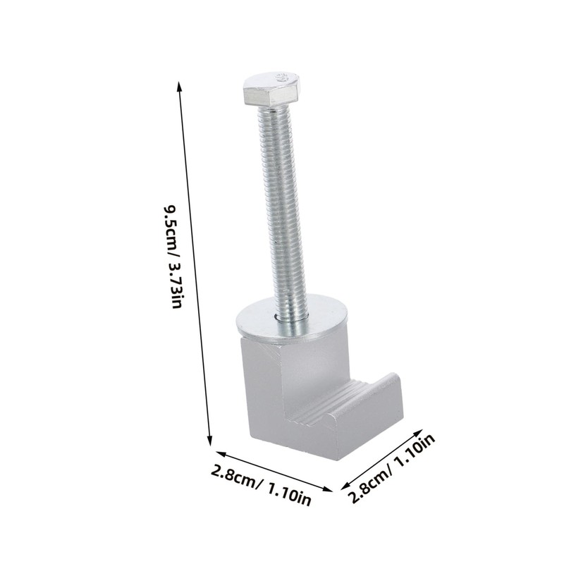 Zerodeko 10pcs Aluminum Clamps for Truck Toolbox Mounting Silver Tie