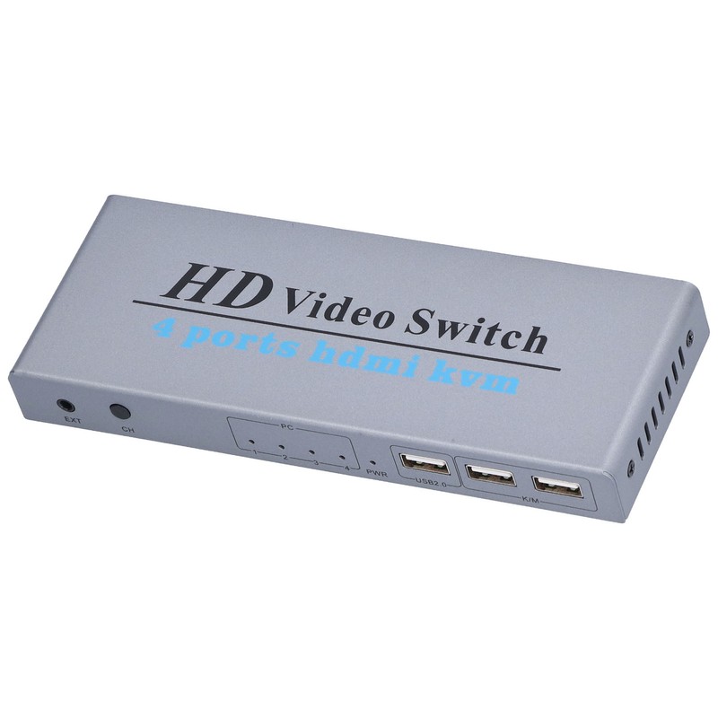 KVM Switch 4 Input 1 Output 4 Port HighDefinition Multimedia