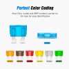 Nilight 120Pcs Standard Blade Fuse Set With 10Pack 14AWG ATC/ATO
