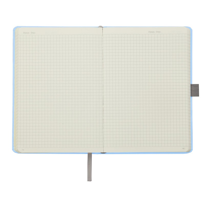 FABER-CASTELL 44358 Notebook DIN A5 Sky Blue, Squared, 100 g/m²,