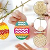 Holzanhänger Ostern zum Bemalen, 264 Stück Ostern Basteln Holz, Osterdeko