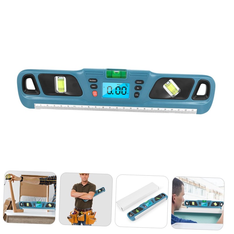 Outanaya Level Ruler Bubble Backlit Measuring Tool for Home Diy