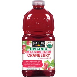Langers 100% Organic Juice, Cranberry, 64 Ounce (Pack of 8)