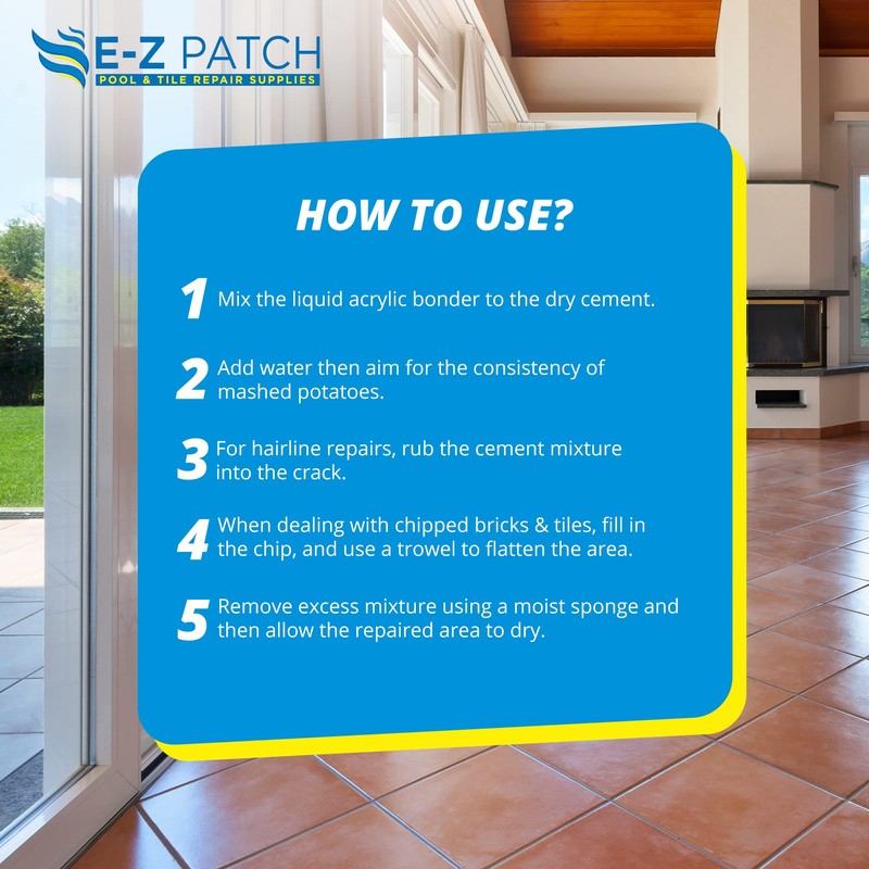 E-Z Patch 13 Saltillo Tile Repair Kit - DIY TerraCotta