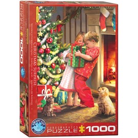 Eurographics 1000 Pieces - Christmas Surprise by Simon Tread, White