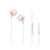 KOYOKOMA Wired Earphones, In-Ear Type, Built-in Microphone, Remote Control, 0.14