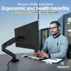 Monitor Arm - Gas Spring Single Monitor Stand - Fully