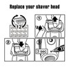 HONGNAL 2Pack Series 7 Replacement Head for Braun Series 7