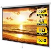 Segawe 100" Projector Screen Pull Down Manual 16:10 HD Wall