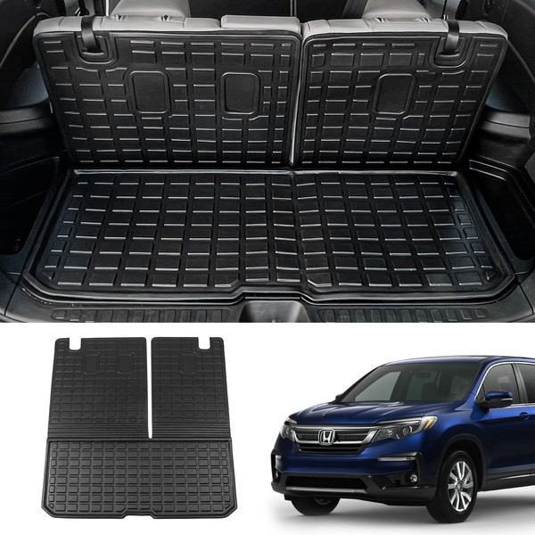 Kingna Cargo Mat Compatible with 2016-2023 Honda Pilot Trunk Mat