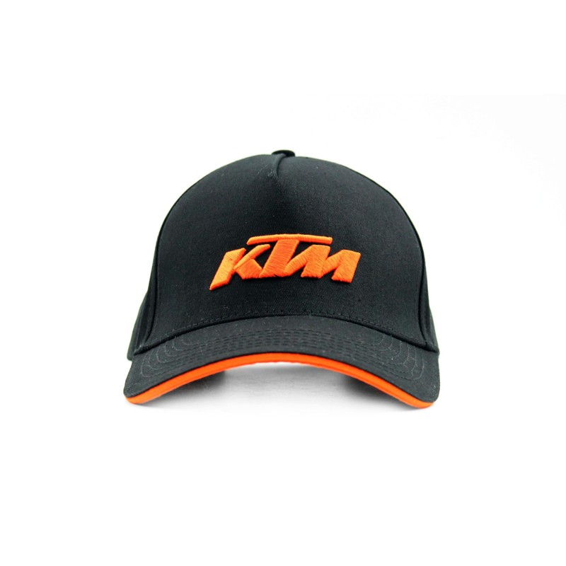 KTM Bike Industries Base Cap Black with Embroidered Logo in