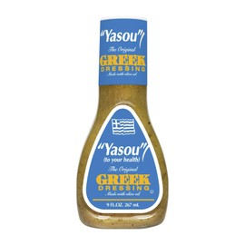 Yasou Greek Salad Dressing, Classic Mediterranean Flavor 9 fl oz. (Pack of 1)
