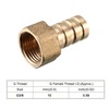 sourcing map Brass Hose Nozzle Connector 12 mm Barb 3/8G
