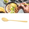 Gold Soup Spoon, Brass Long Handle Mixing Spoon Dessert Spoon