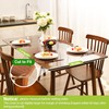 ETECHMART 19 x 63 Inch Clear Table Cover Protector, 1.5mm