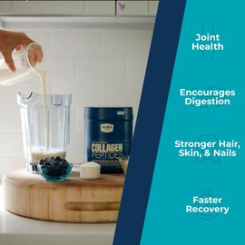 BUBS Naturals Collagen Peptides Powder, Collagen for Women & Men, Hydrolyzed Peptides, Unflavored Pasture Raised Grass Fed, Paleo Keto Friendly, Supports Hair Skin & Joint Health (20 oz) 28 Servings