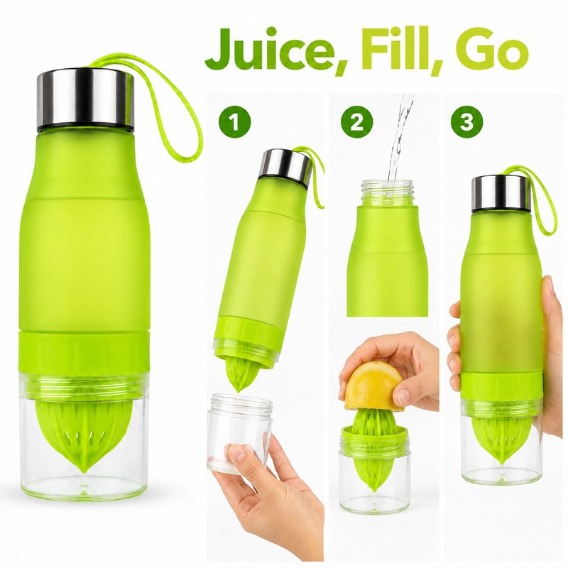 650ml Portable Sports Water Bottle – Lightweight Reusable Bottle for