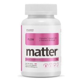 YOU MATTER - Flow Suplemento para Mujeres con Extractos Naturales, Omega 6 y Vitaminas - 60 Cápsulas Veganas