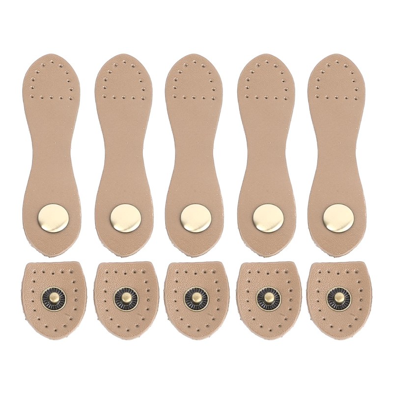 5 Set Leather Snap Buckles Soft Wearable DIY Sewing Leather