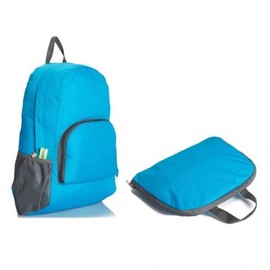 Ultralight Folding Backpack - Large Capacity, Packable Hiking Daypack Blue 1pc