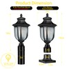 XANGQAN Dusk to Dawn Outdoor Post Lights Light Hardwired 120V
