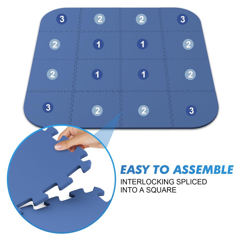 AFFLUENT 85" EVA Hot Tub Mat & Pad for Inflatable