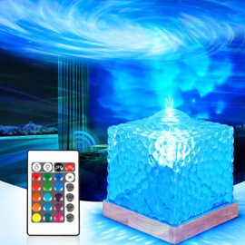 Starry Sky Projector, Wave Lamp, 16 RGB Lamp, LED Bedside Lamp, Table Lamp, LED Lamp, USB Night Light Lamp, LED Table Lamp Crystal, Dimming Crystal Night Light Lamp, RGB Colour Changing Night Light