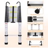 Retractable Extension Ladder 20FT Telescopic Folding Heavy Duty Climb Sturdy