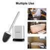 Sellemer Toilet Brush and Holder Set for Bathroom, Flexible Toilet