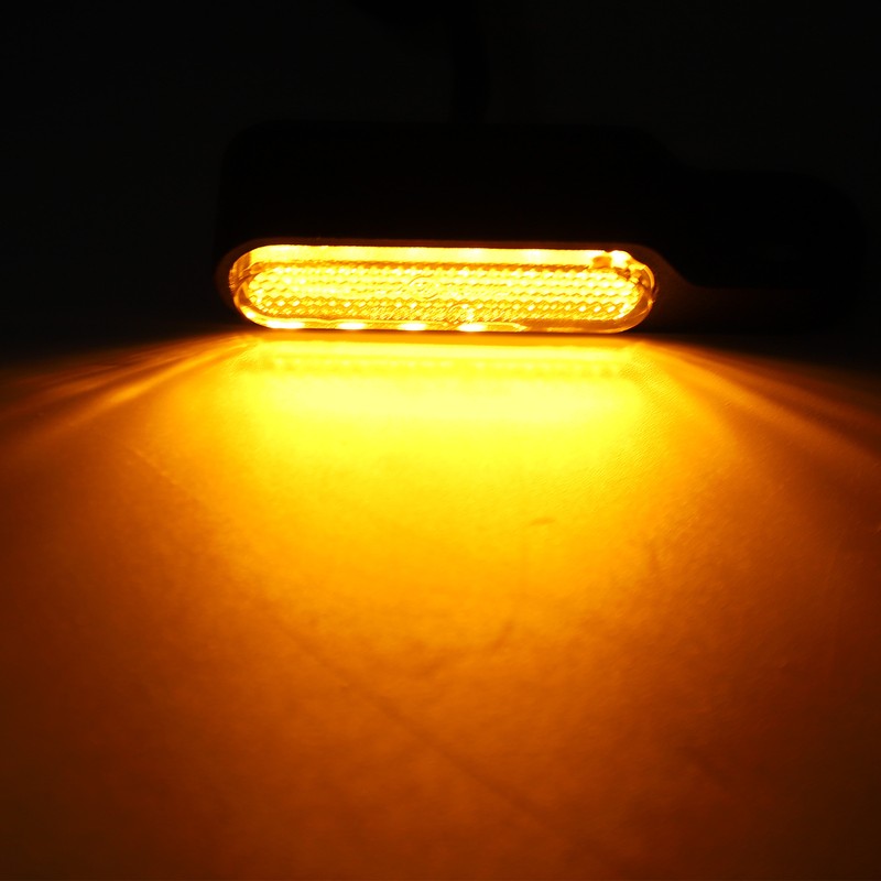 1 Pair Motorcycle LED Turn Signal Running Lights Retro Style