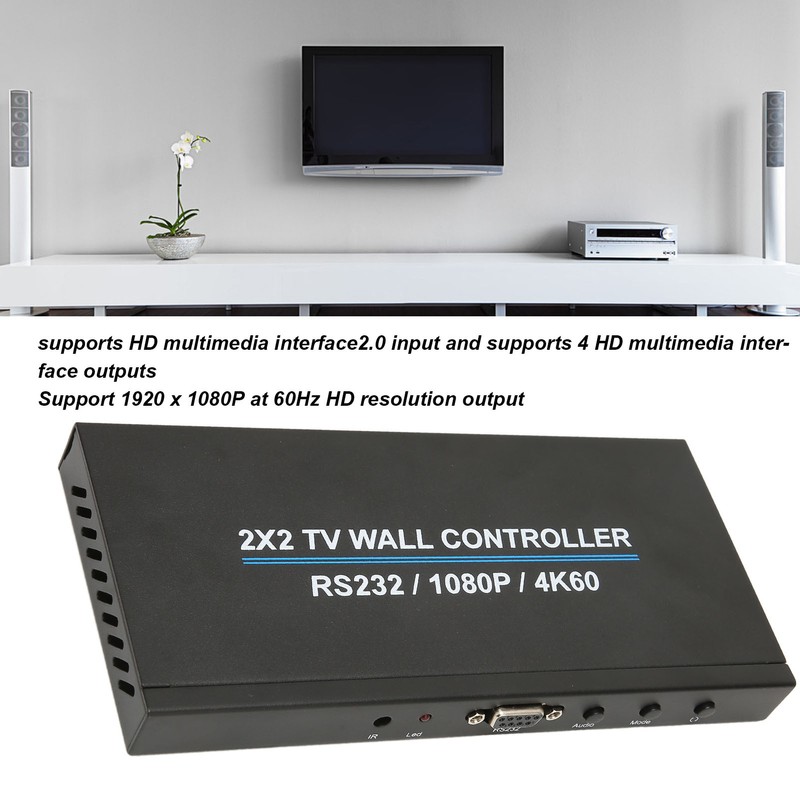 2X2 HD Multimedia Interface Video Image Processor 4K 60Hz 1080P