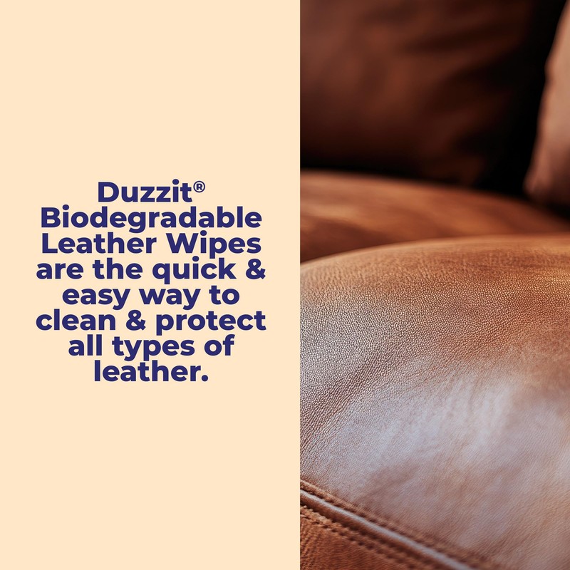 Duzzit Leather Wipes - Nourishes & Protects | 100% Biodegradable