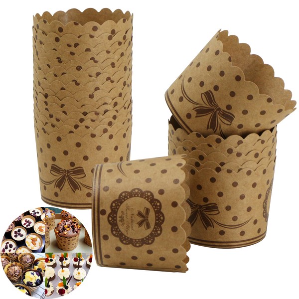 Muffin Cases Baking Cups Paper Cupcake Moulds - Pack of