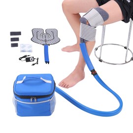 Sistema de terapia de frío médico Máquina de hielo para aliviar el dolor de rodilla Kit de crioterapia de congelación con almohadilla universal para hombros, tobillos, espalda, caderas, pie