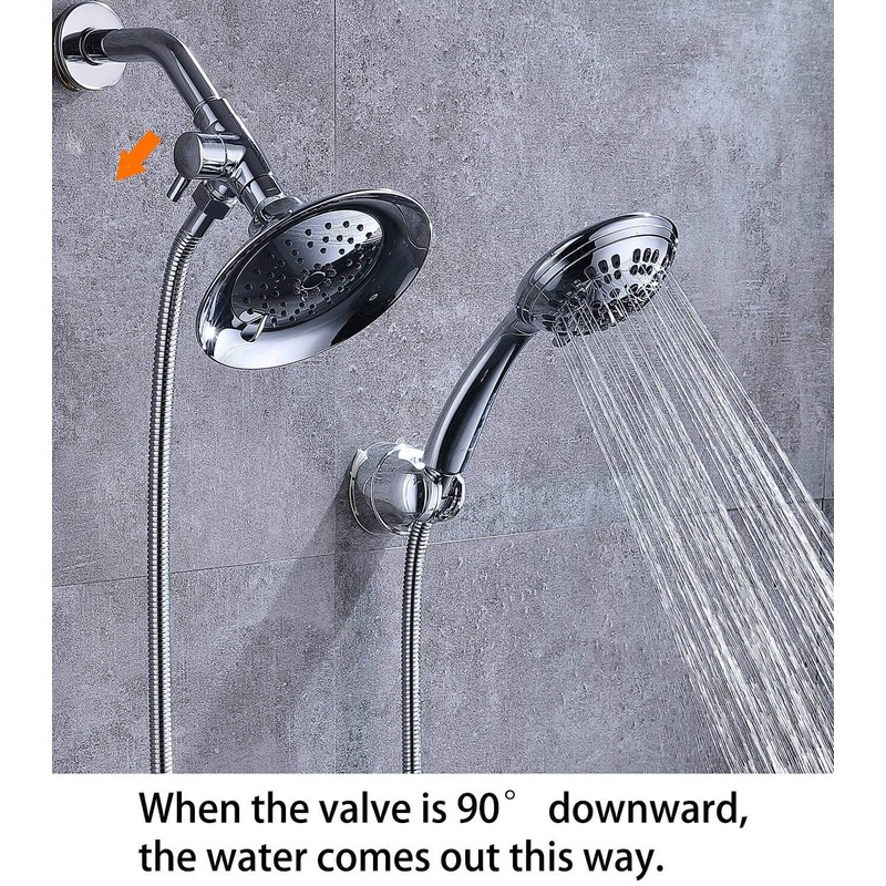 100% Solid Metal Shower Arm Diverter Valve for Hand Held