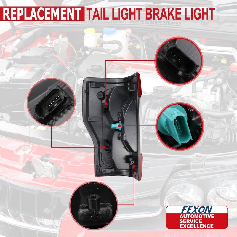 FEXON Right Passenger Side Rear Tail Light Assembly Compatible With