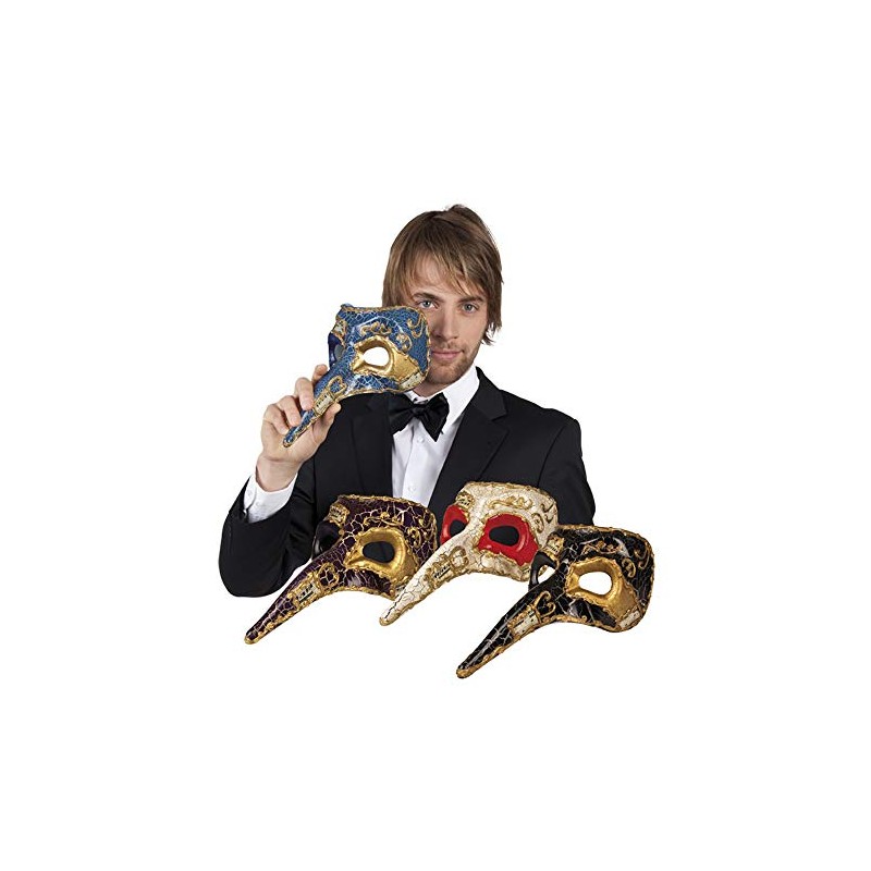 Boland 28274 Venezia Nose Mask Assorted Colours, Unique, One size