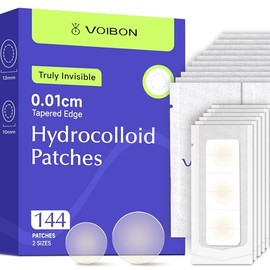 Voibon Pimple Patches for Face Invisible Hydrocolloid Acne 144 Count