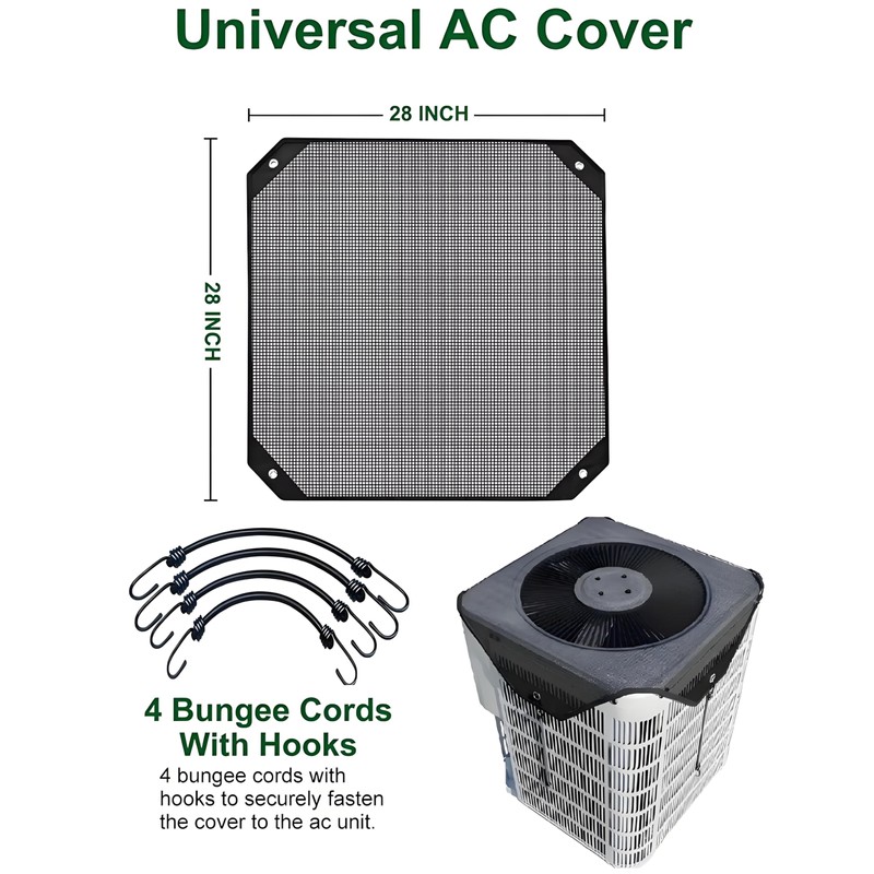 Air Conditioner Cover for Outside Units, 28" x 28" Central