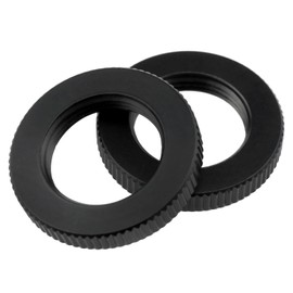 Dsjnf Microphone Stand Nut 5/8 Inch-27 Double Locking Nut for Microphone Screws 4PCS