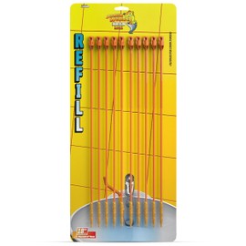 FlexiSnake Drain Weasel Refill - Sink Snake Hair Clog Remover Tool, Sink, Pipe, Bathroom, Bathtub Drain Cleaner, 18-inch Long Flexible Disposable Wands, Made in The USA, 10 Pack
