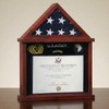 Flag Display Case for Folded 3'x5' Americian Flag with Certificate