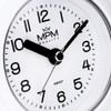 MPM Quality Design Bathroom Clock Plastic Quartz Movement Sweep 3-5