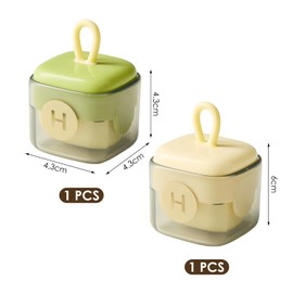 NYGGTYK Pack of 2 Washable Hair Stickers, Hair Removal Tool, Portable Hair Sticker, Reusable Hair Sticker