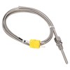 K Type Thermocouple Sensor 1/8 NPT 80mm Temperature Probe Yellow
