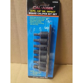 Cal Hawk 8-pc. 3/8" Drive Impact Brake Caliper Bit Set