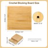 PATIKIL Crochet Blocking Board Wooden Blocking Board with 12 Pins